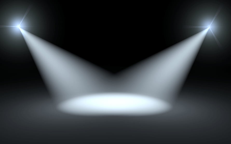 Dramatic Stage Spotlight Beams Cutting Through Dark Background HD wallpaper