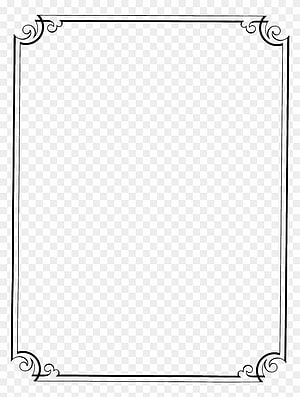 Vintage Black And White Ornate Border Frame With Elegant Corner Scrolls HD phone wallpaper