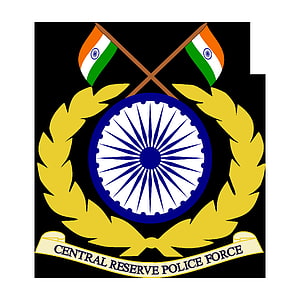 Central Reserve Police Force Emblem with Ashoka Chakra and Indian Flags HD phone wallpaper