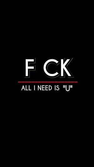 Minimalist Black Background With White Typography Quote Saying All I Need Is You HD phone wallpaper