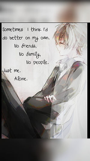 Melancholic Anime Boy With White Hair Sitting Alone In Suit HD phone wallpaper