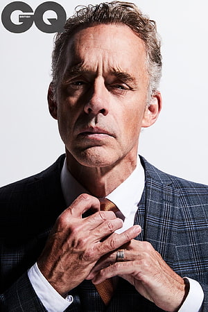 Jordan Peterson GQ British Magazine Cover Portrait in Plaid Suit HD phone wallpaper
