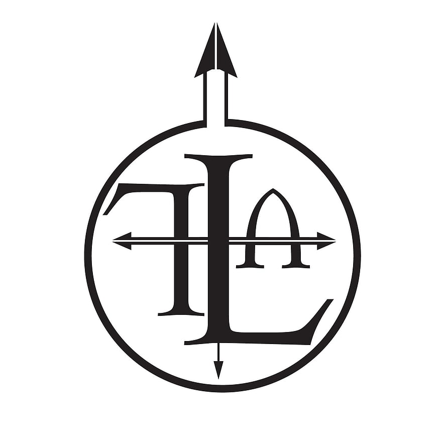 Front Line Assembly Monogram Logo with Compass Arrow Design HD phone wallpaper