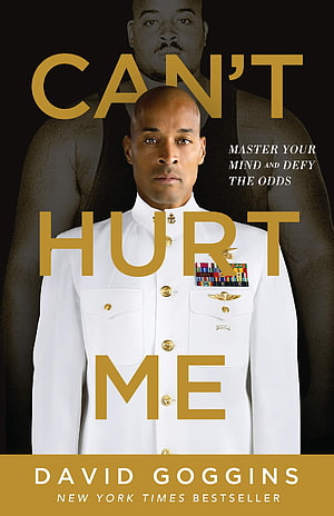 David Goggins Can't Hurt Me Book Cover with Military Uniform Portrait HD phone wallpaper