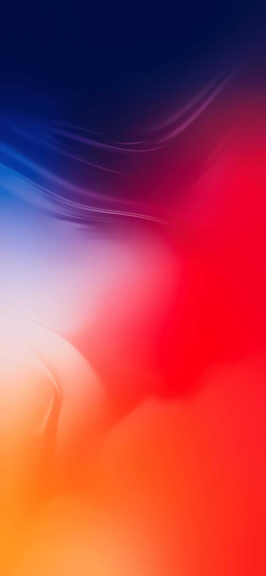 Abstract Gradient Wallpaper With Flowing Blue, Red, And Orange Waves HD phone wallpaper