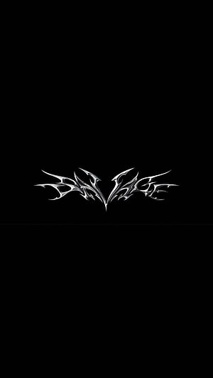 AESPA Savage Stylized Metallic Typography on Black Background HD phone wallpaper