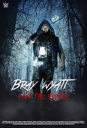 Bray Wyatt The Reaper in a Dark Forest with Lantern and Moonlight HD phone wallpaper