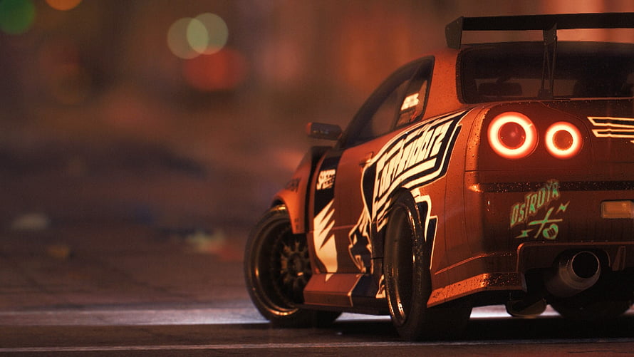 Need For Speed 2016 Modified Sports Car Night Scene HD wallpaper