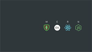 MERN Stack Development Logos Wallpaper Featuring MongoDB Express React and Node.js HD wallpaper