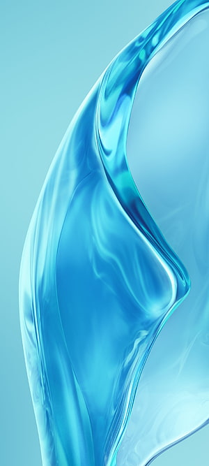 Xiaomi 12 Pro Abstract Blue Liquid Glass Flowing Wallpaper HD phone wallpaper