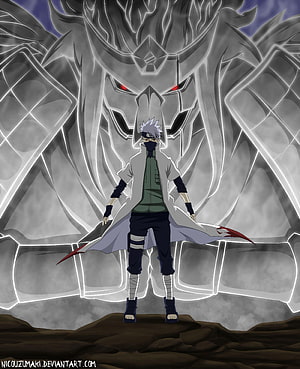 Kakashi Hatake with Susanoo Anime Wallpaper HD phone wallpaper
