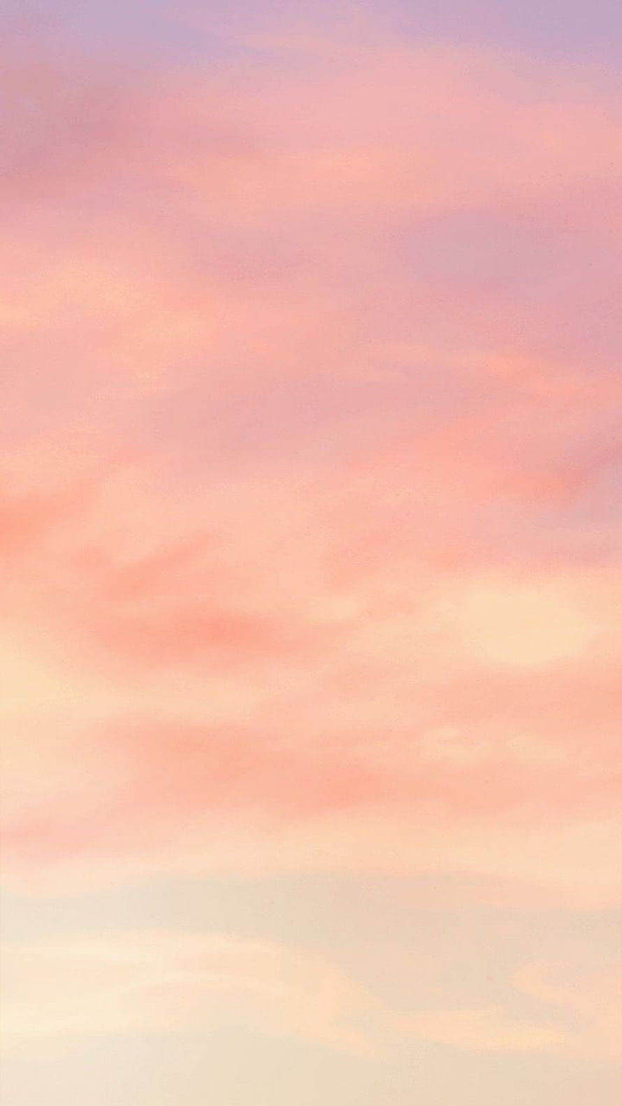 Soft Pastel Peach Sky Gradient with Delicate Clouds and Dreamy Aesthetic HD phone wallpaper
