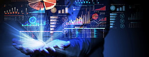 Businessman Holding Holographic Data Analytics Dashboard With Charts And Graphs, Data Analytics, Data Analysis and Development services, #data analytics HD wallpaper