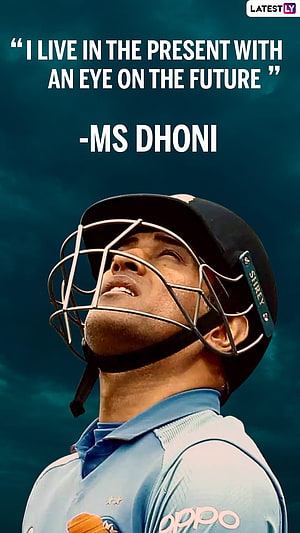 MS Dhoni Cricket Portrait Wearing India Jersey and Helmet HD phone wallpaper