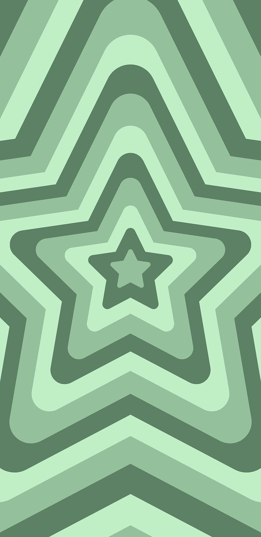 Mint Green Geometric Star Pattern with Layered Chevron Stripes and Minimalist Aesthetic HD phone wallpaper