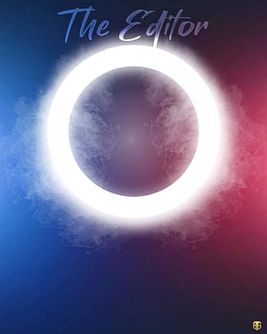 The Editor Movie Poster Featuring A Glowing Ring Light And Smoky Atmosphere HD phone wallpaper