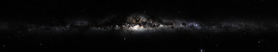 Milky Way Galaxy Panorama Across the Night Sky with Dense Star Fields and Nebulae HD wallpaper