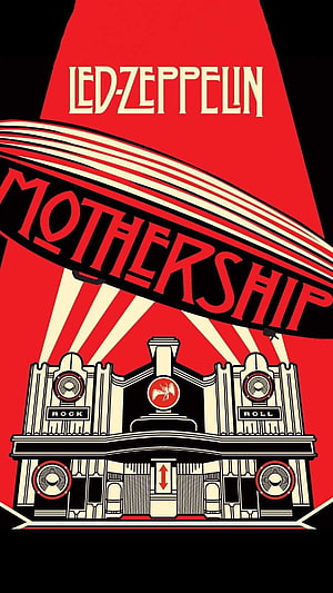 Led Zeppelin Mothership Rock and Roll Airship Poster Art HD phone wallpaper
