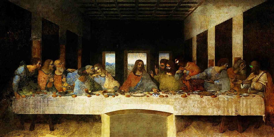 Leonardo Da Vinci The Last Supper Renaissance Masterpiece Wall Art HD wallpaper