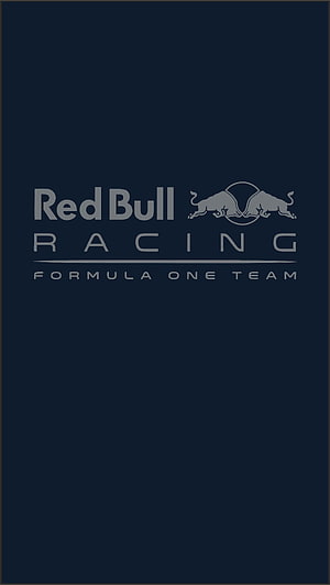 Red Bull Racing Formula One Team Minimalist Logo on Dark Navy Background HD phone wallpaper