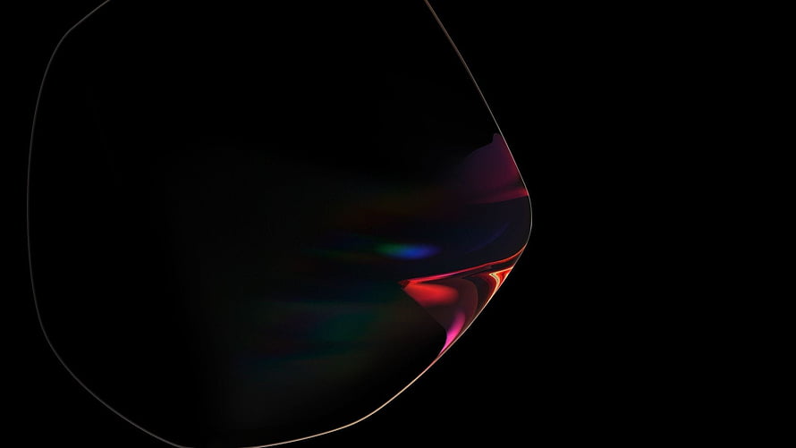 Samsung Galaxy Book Laptop Screen Edge with Iridescent Reflections on Black Background HD wallpaper