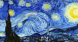 Vincent Van Gogh The Starry Night Oil Painting Artwork Wallpaper HD wallpaper