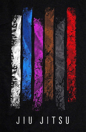 Jiu Jitsu Grunge Vertical Stripes Art Print HD phone wallpaper