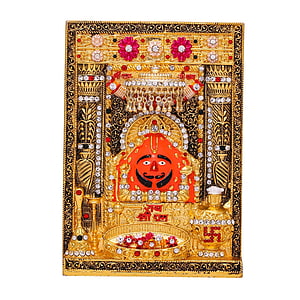 Salasar Balaji Hanuman God Ornate Gold Showpiece with Gemstone Details, Buy Divine Gifts Salasar Balaji /Hanuman God Bajrangbali Mahavir Statue Table Showpiece, #salasar balaji HD phone wallpaper