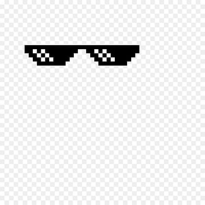 Pixel Art Thug Life Sunglasses Icon on Transparent Background HD phone wallpaper