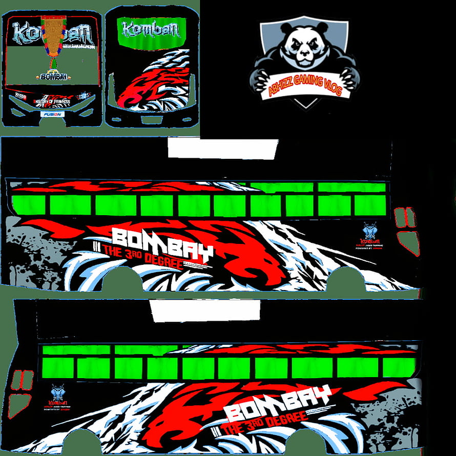 Bombay The 3rd Degree Esports Team Bus Livery Design With Red Tiger Graphic HD phone wallpaper