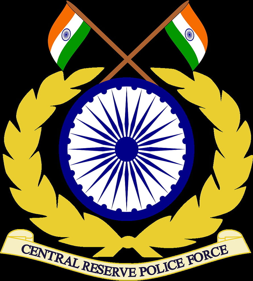 Central Reserve Police Force Emblem with Ashoka Chakra and Indian National Flags HD phone wallpaper