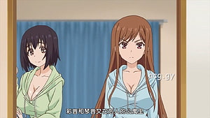 Overflow Anime Two Girls in Hoodies Standing Indoors HD wallpaper