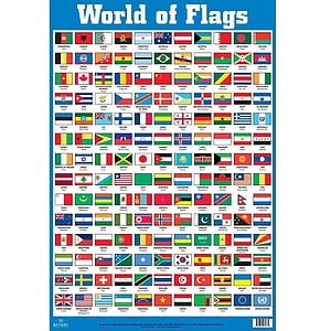 World of Flags Educational Poster Featuring International Country Banners and National Symbols HD phone wallpaper
