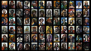 Disco Elysium Character Portrait Grid Artwork HD wallpaper