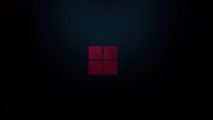Dark Red Windows 11 Logo Wallpaper HD wallpaper