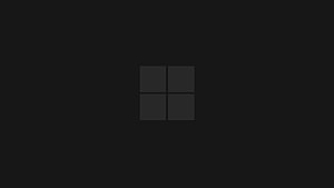 Minimalist Dark Windows 11 Logo Wallpaper HD wallpaper