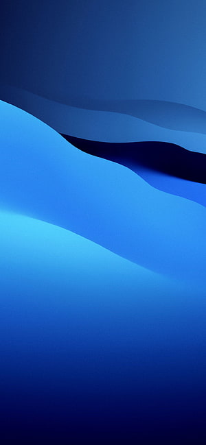 Abstract Blue Gradient Waves Minimalist Wallpaper HD phone wallpaper