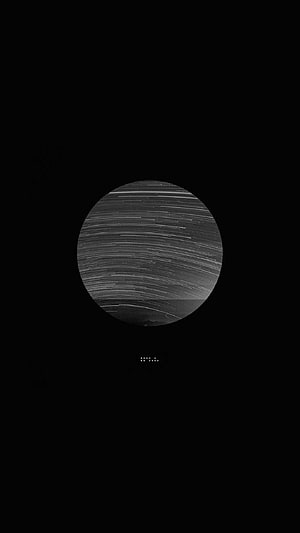Minimalist Black and White Star Trails Photography Wallpaper HD phone wallpaper