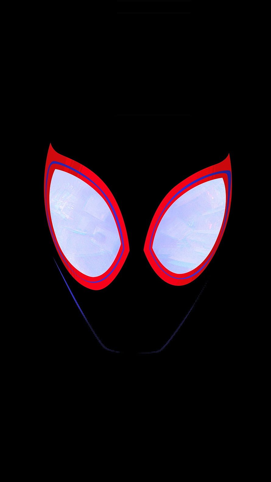 Spider-Man Eyes Close-Up on Black Background, Face, dark, eyes, Spider, miles morales face HD phone wallpaper