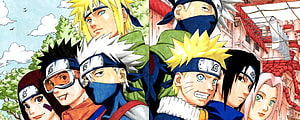 Naruto Shippuden Team 7 and Kakashi Hatake Anime Wallpaper HD wallpaper