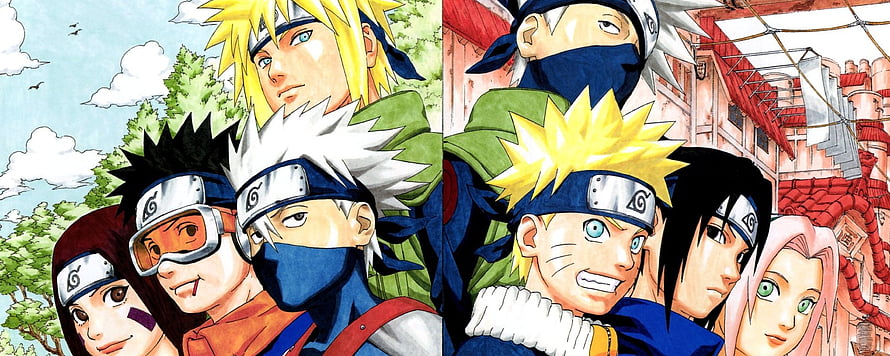 Naruto Shippuden Team 7 and Kakashi Hatake Anime Wallpaper HD wallpaper