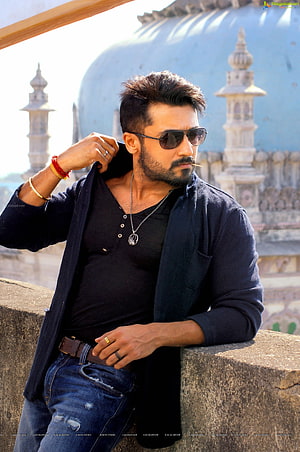 Arjun Kapoor stylish portrait wearing sunglasses and black shirt against temple architecture HD phone wallpaper