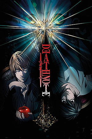 Death Note Anime Poster with Light Yagami and Red Apple HD phone wallpaper