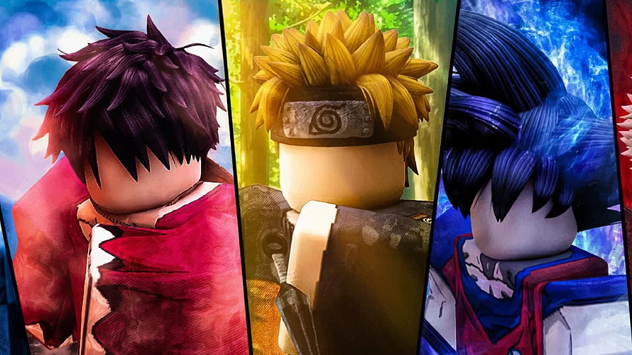 Roblox Anime Character Trio With Distinct Hairstyles And Outfits HD wallpaper