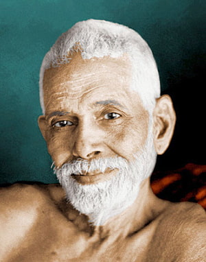 Ramana Maharshi Portrait: Elderly Sage with White Beard and Serene Expression HD phone wallpaper