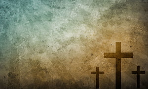 Vintage Grunge Christian Crosses on Textured Background HD wallpaper