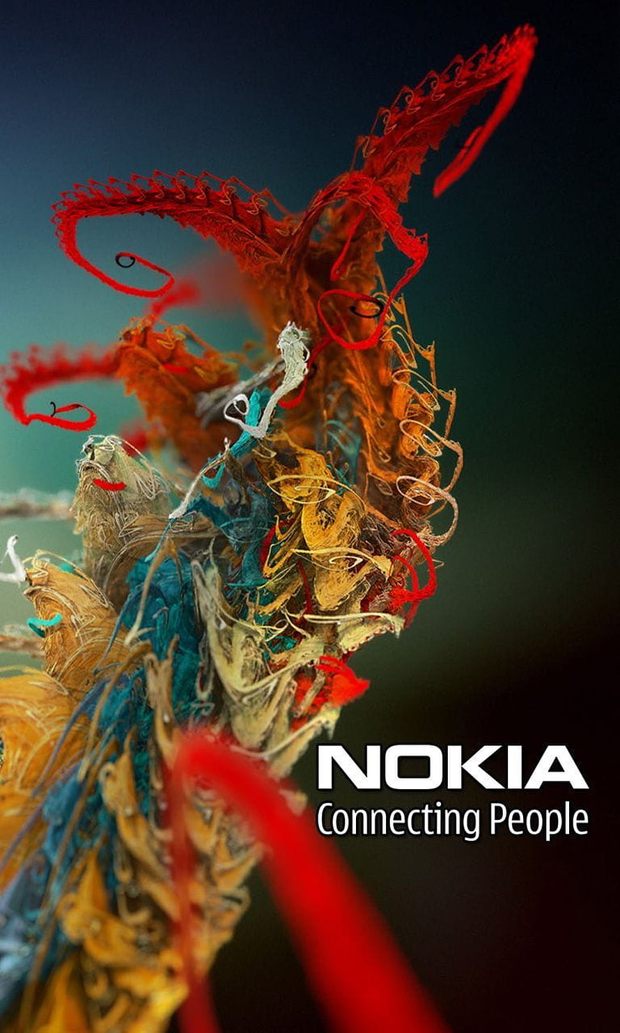 Nokia Connecting People Abstract Fiber Art Wallpaper HD phone wallpaper