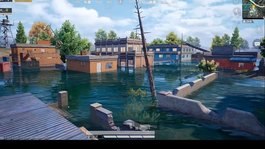 PUBG Mobile Erangel 2.0 Flooded Village Map Screenshot HD wallpaper