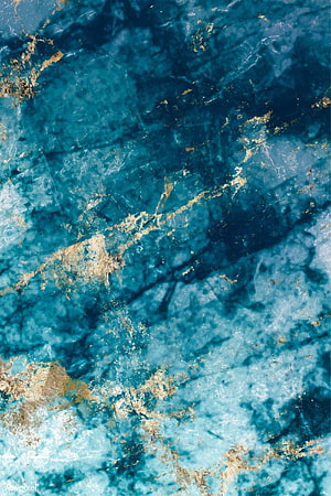 Abstract Blue Marble Texture with Gold Veins and White Swirls HD phone wallpaper