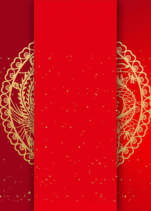 Elegant Red and Gold Chinese New Year Background with Intricate Lace Patterns HD phone wallpaper